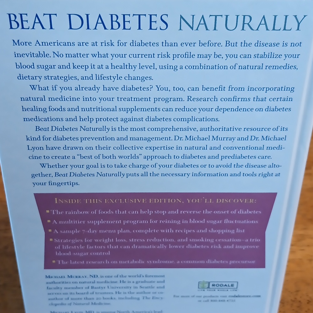 Beat Diabetes Naturally by Michael Murray, ND & Michael Lyon, MD - Picture 5 of 5